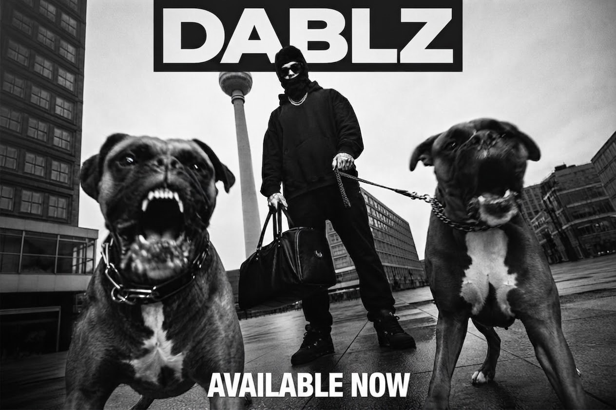 DABLZ Available Now campaign with two dogs in Berlin